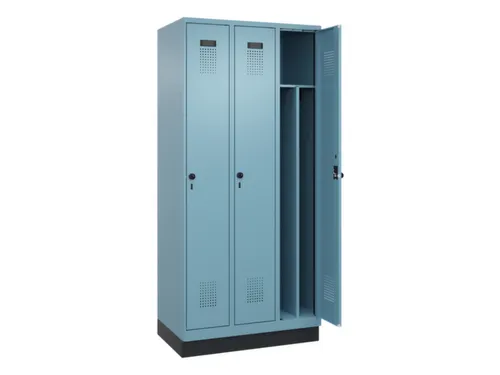 locker voor scheiding van kleding,HxBxD 1950x900x500mm,3vak