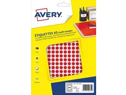 PET08R ronde markeringsetiketten diameter 8 mm rood