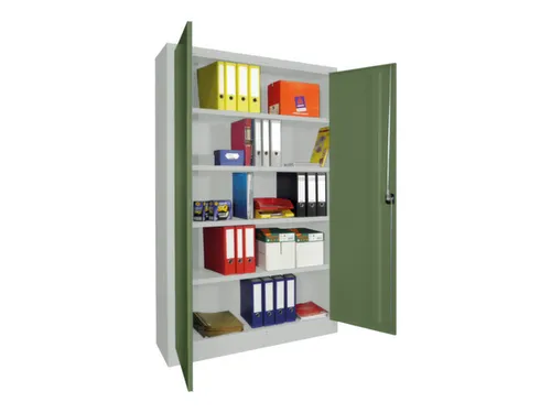 universele kast,HxBxD 1950x1200x400mm,RAL7035,front RAL6011