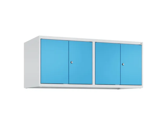 opzetkast,v. locker,4vak.,vak B 300mm,HxBxD 500x1200x500mm,vleugeldeur