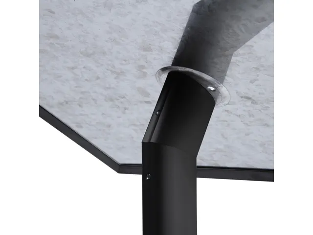 Menustandaard Office Design rechte hoeken A4 25mm zwart