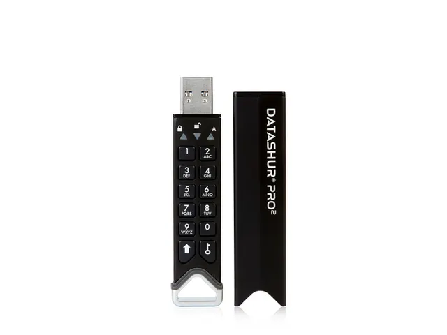 iStorage datAshur PRO2 USB Stick 32GB Gecodereerd Zwart