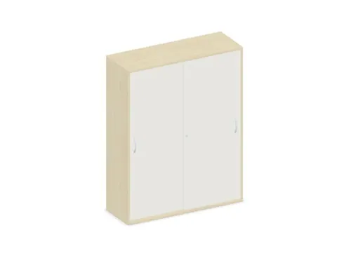 Schuifdeurkast 1540x1200x430mm Romp Esdoorn Decor Front Wit
