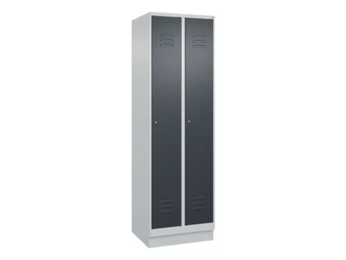 locker,HxBxD 1950x600x500mm,2vak,vak B 300mm,cil.-slot,sokkel