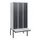 locker met bank,HxBxD 1950x900x815mm,3vak,vak B 300mm,cil.-slot