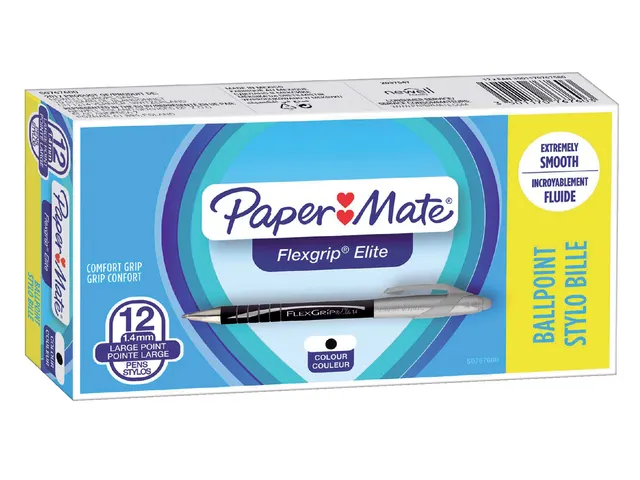 Balpen Paper Mate Flexgrip Elite breed zwart
