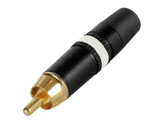 Rca-Stekker - Verguld - Witte Ring - 2