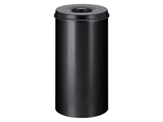 Papierbak met Vlamdover 50 liter 335mm x 63cm Zwart - 1