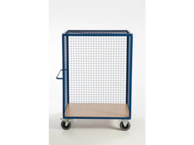 kastwagen,draagverm. 600kg,laadvl. LxB 980x700mm,houtplaat,3gaaswanden