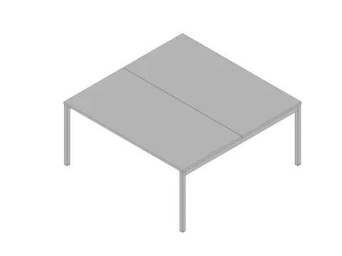 In hoogte verstelbare benchtafel,HxBxD 680-760x1600x1600mm,blad grijs