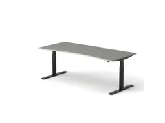 Elektrisch ihv bureau HxBxD 640-1300x2000x900/800mm blad grijs