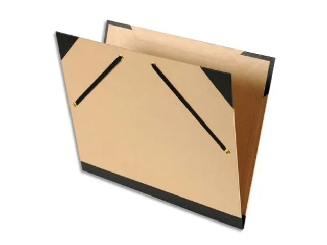 Tekenmap Kraft natur el elastiek 32x45cm