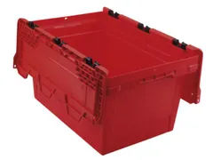 Euronorm-herbruikbare bakken,HxLxB 349x600x400mm,PP,rood