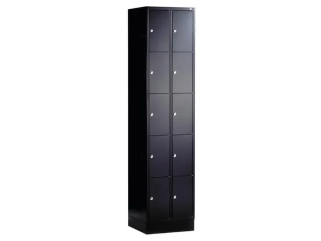 lockerkast cil.slot 1950x460x480mm 2x5 vakken RAL7016 front RAL7016