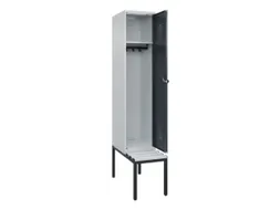 locker met bank,HxBxD 2120x400x815mm,1vak,vak B 400mm,draaigrendel