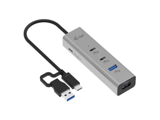 Universal Charging Metal HUB 2xUSB-C + 2x USB-A Port + Power Delivery