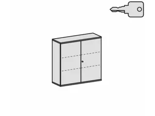 Kantoorkast 1150x1200x430mm Decor Romp Esdoorn Decor Front Lichtgrijs - 12