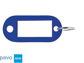 Sleutellabel Pavo kunststof blauw 100 stuks - 2