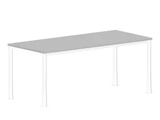 in hoogte verstelbaar bureau 720-840x1800x800mm hout MP-lichtgrijs - 1