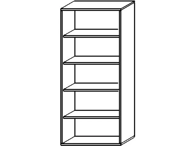 kantoorstelling,HxBxD 1920x800x430mm,4xhouten vloer,decor romp beuken