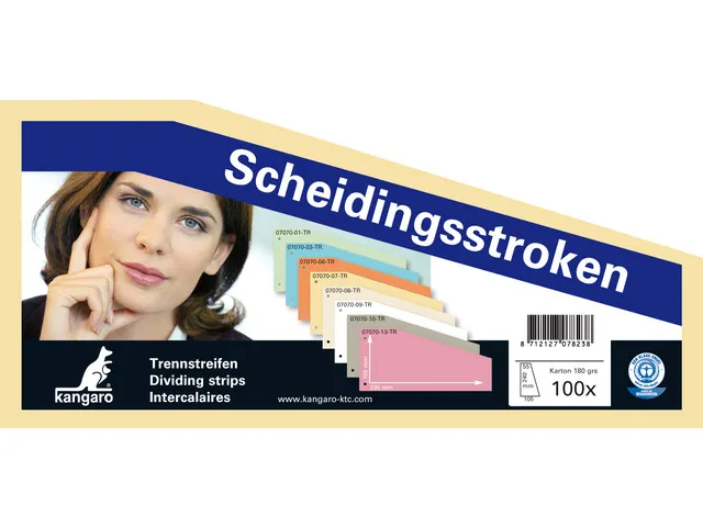 Scheidingsstrook Kangaro 2-gaats 240x105x60mm trapezium 180 grams RC g