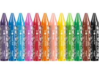 Waskrijt Maped Jungle Fever Jumbo set à 12 kleuren - 3