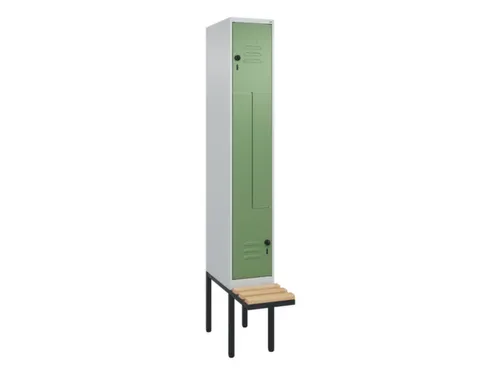 Z-garderobekast,HxBxD 2120x300x815mm,2vak,vak B 300mm,draaigrendel