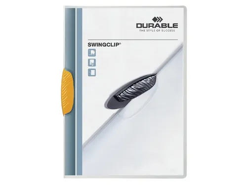 Klemmap Durable 2260 swingclip geel A4 3mm