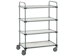 Etagewagen,Draagverm. 300Kg,4Etage(S),In Hoogte Verstelbaar