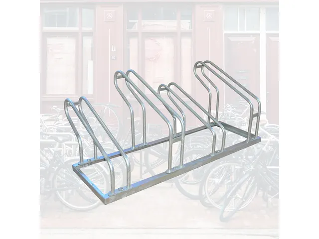 Fietsenrek BRASQ 4 fietsen BS400 zilver