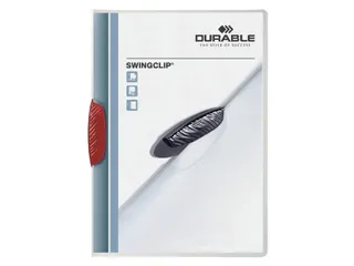 Klemmap Durable 2260 swingclip rood A4 3mm - 1