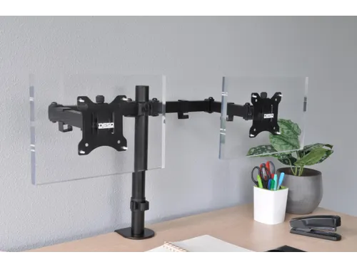 Monitorarm 2 Schermen Zwart