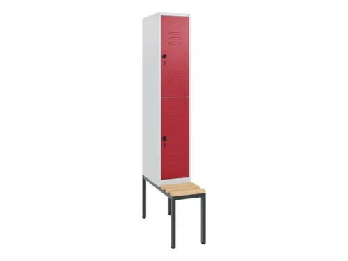 Dubbeldekse dekenkist,HxBxD 1950x300x815mm,1x2vak.,vak B 300mm