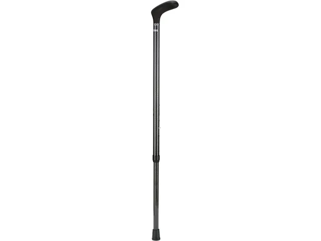 Wandelstok Able2 opvouwbaar carbon soft handvat zwart