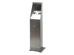 Asbak staand Vepa Bins zuil vrijstaand RVS 31025411