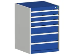 ladekast HxBxD 900x650x650mm 6laden romp RAL7035 front RAL5010