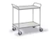 Chariot polyvalent avec barre de poussée 150kg 2 plateaux 785x425mm
