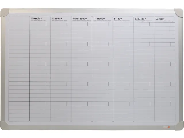 Tableau blanc Planning mensuel 60x90cm