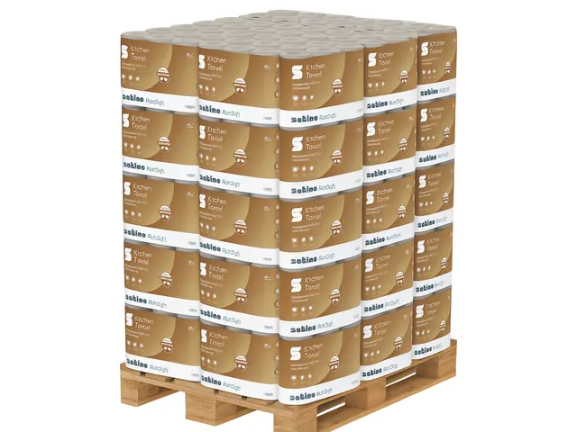 Keukenrol Satino 175891 PureSoft 3-laags 4x64 vel naturel Pallet