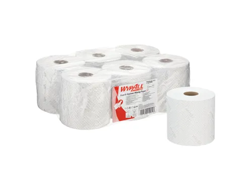 Poetsrol WypAll L10 1-laags 19,5cmx304m 800vel wit 7256