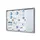 Vergrendelbaar notitiebord Indoor Slim 8xA4 met Schuifdeuren Zilver