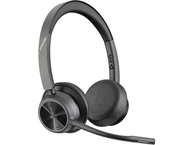 Micro-casque Poly Voyager 4320-M + câble USB-A vers USB-C + dongle BT