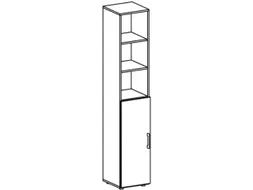 kantoorstelling HxBxD 2160x400x420mm lichtgrijs