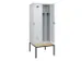 locker met bank,voor scheiding van kleding,HxBxD 2120x800x815mm,2vak