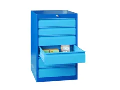 ladekast HxBxD 800x715x600mm 6laden slot RAL7035 front RAL7035