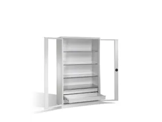 werkplaatskast HxBxD 1950x1200x600mm 4xStalen bodem 3laden slot - 1