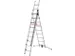 échelle télescopique polyvalente,2x9/1x8 échelons,lisse L 5,62m,alu