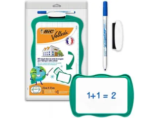 Whiteboard Bic Velleda 21x31cm inclusief stift en wisser recycle - 1