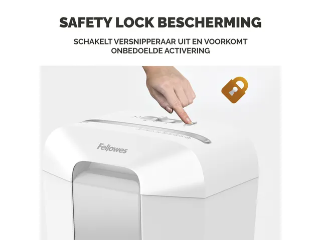 Destructeur Fellowes Powershred LX70 particules 4x40mm blanc