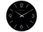 Wandklok NeXtime dia. 35cm bol glas zwart 'Basic Dome' streep/cijfers